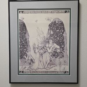 Celtic Fairy Art Print in Black Frame 5 Of 100